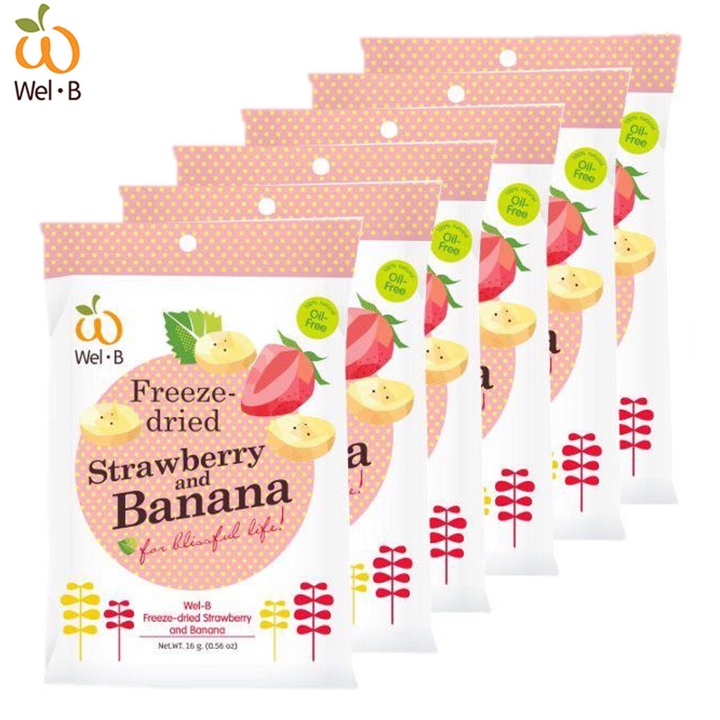 Wel B Freeze Dried Strawberry  Banana – BabybyJitta