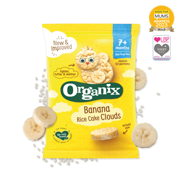 [2 FOR $10] Organix - Banana Rice Cake Clouds (7 mnths+), 40g
