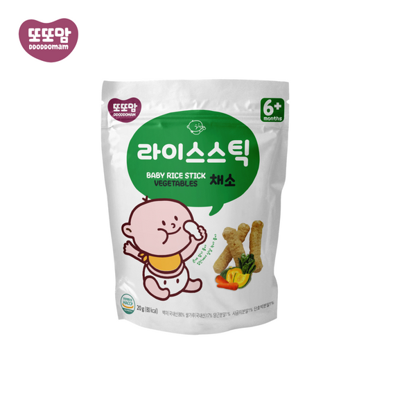 [3 FOR $12] DDODDOMAM Organic Rice Stick Vegetable (6 mnths+)