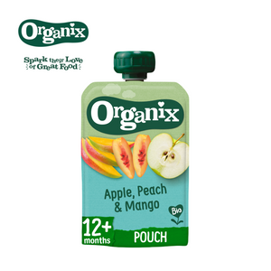 Organix - Apple, Peach and Mango Fruit Purée Pouch