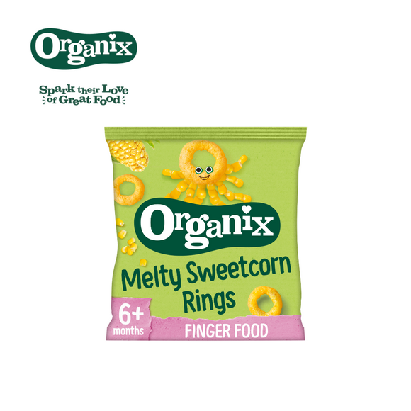 Organix - Melty Sweetcorn Rings (6 mnths+)