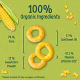 Organix - Melty Sweetcorn Rings (6 mnths+)