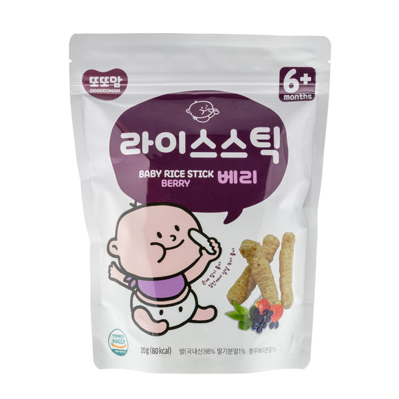 [3 FOR $12] DDODDOMAM Organic Rice Stick Berry (6 mnths+)