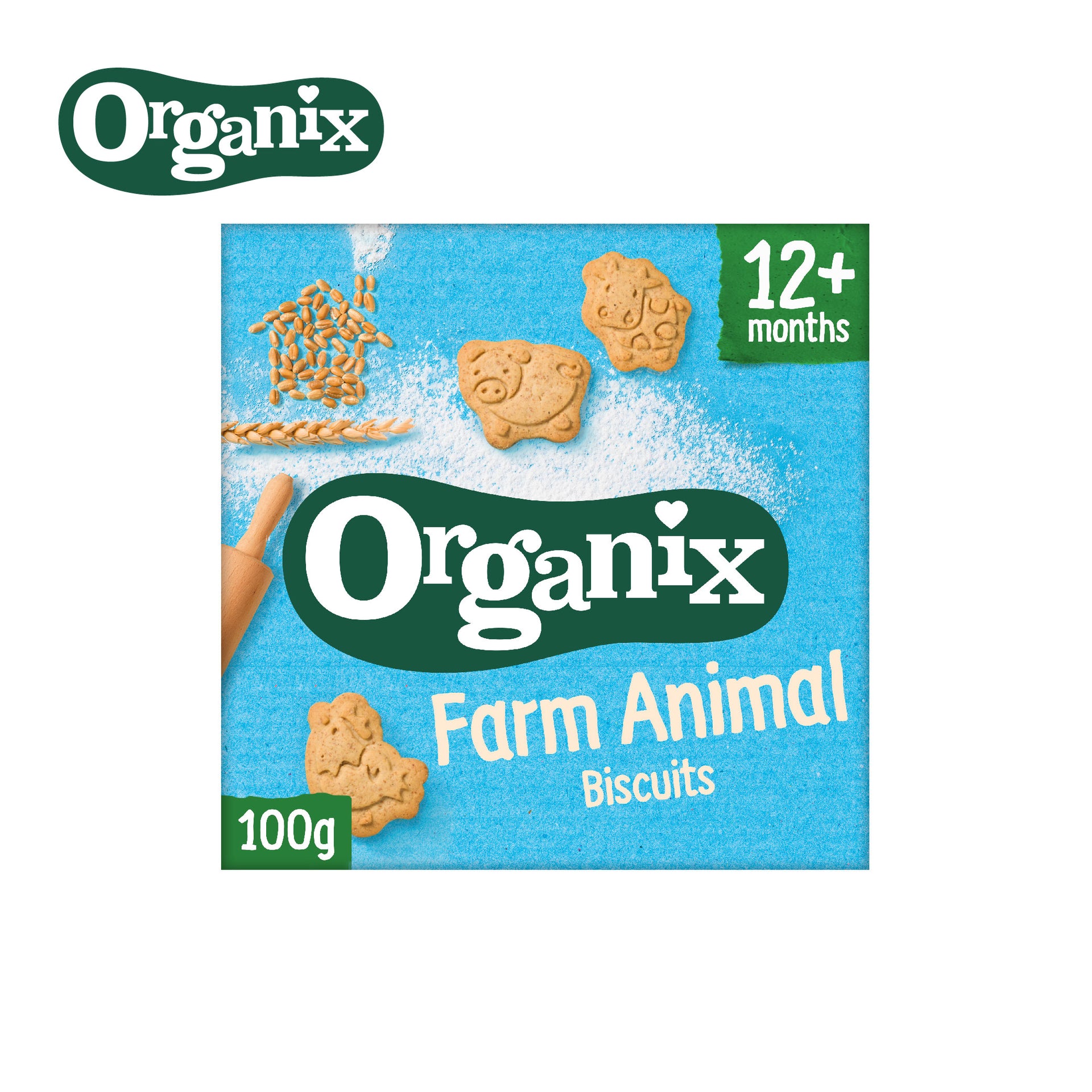 Organix - Farm Animal Biscuits (12mths+)