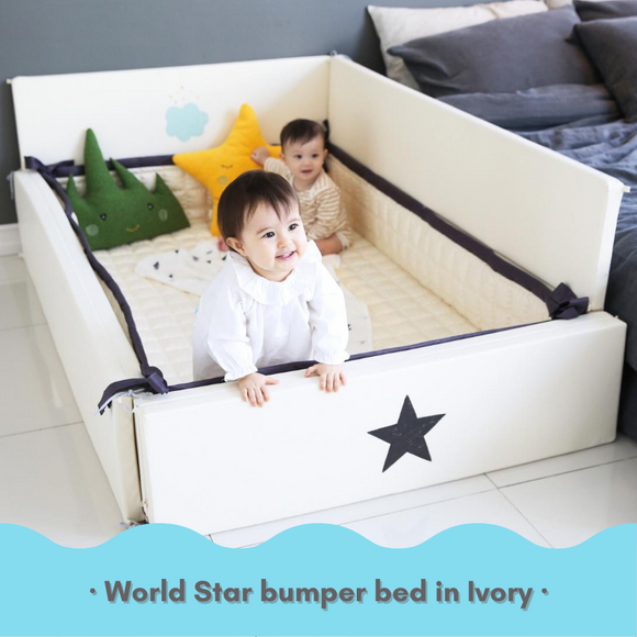 Ggumbi - Bumper bed - World Star in Ivory (GGUMBI Best-selling Baby Bed!)