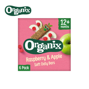 Organix - Organic Raspberry & Apple Soft Oaty Bars 6s - 12mths+